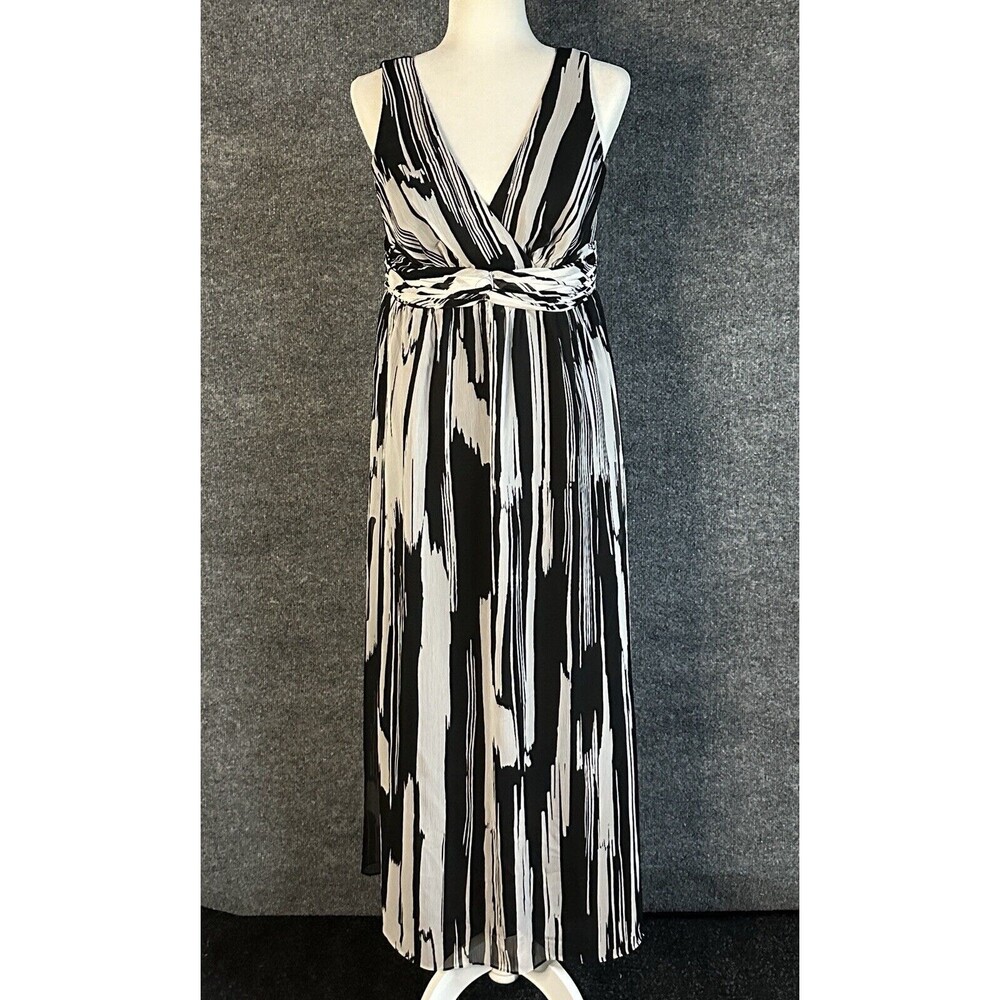 Chicos Maxi Sleeveless Lined Dress Size 1 / Medium Bi3670
